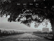 Tablet Screenshot of luciavineyards.com